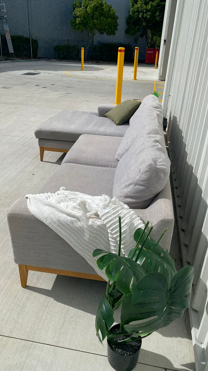 Premium Large Grey LHC Sofa