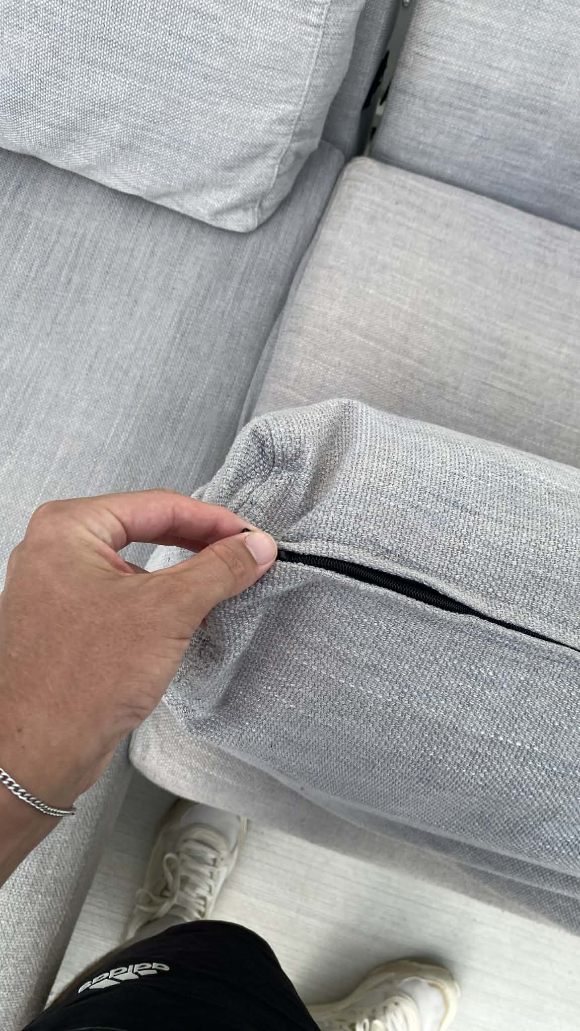 Premium Large Grey LHC Sofa