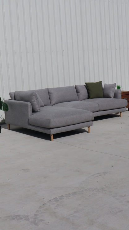 Display Model Riley Signature L-Shape Sofa in Elegant Grey