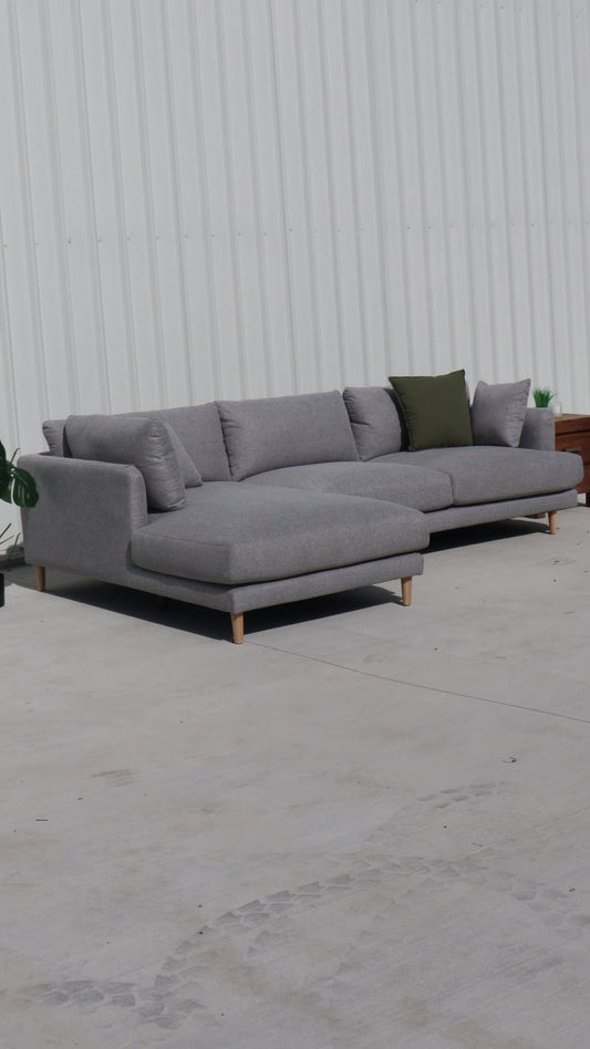 Display Model Riley Signature L-Shape Sofa in Elegant Grey