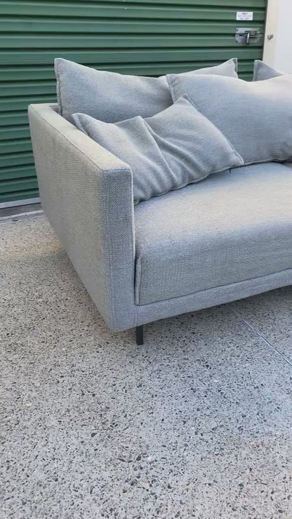 4 Seater Modular Sectional Sofa w/Ottoman *Grey*
